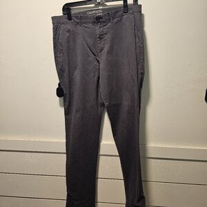 Calvin Klein Infinite Waist Chino Pants | Size 34| Dark Grey